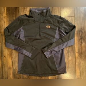 The North Face Men’s Softshell Jacket L Gray Full Zip Performance